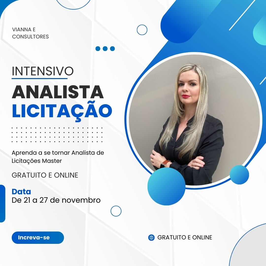 Intensivo para você se tornar um Analista de Licitação e trabalhar de casa